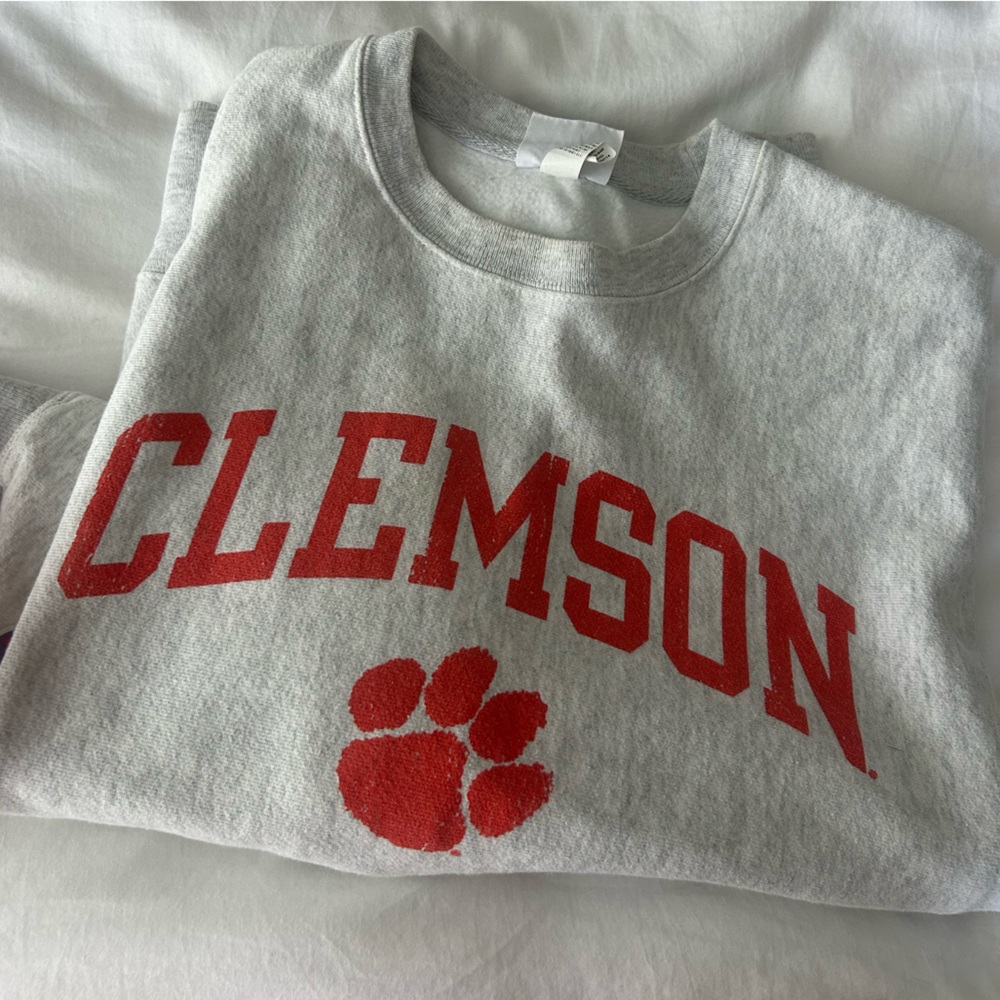 Clemson Gray crewneck sweatshirt